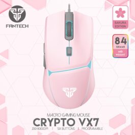 עכבר גיימינג ורוד FANTECH VX7