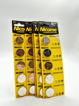Nicome CR2025 סוללות ליתיום 3V