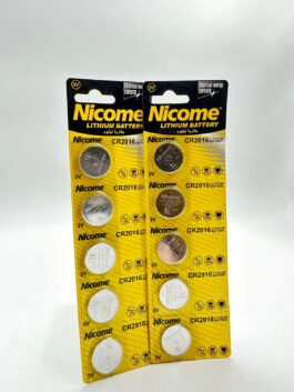 Nicome CR2016 סוללות ליתיום 3V