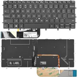 מקלדת למחשב נייד Dell xps 9370 9380 7390 Backlight