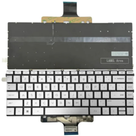 מקלדת למחשב נייד Hp 14-dw silver no backlight