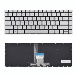מקלדת למחשב נייד Hp 14-CD 14-CE 14-CK Silver backlight